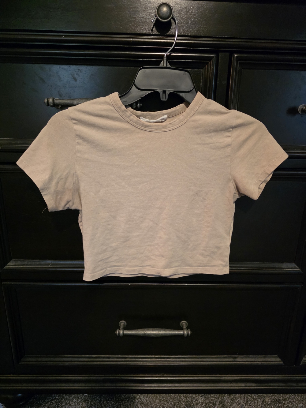Cotton On Short Sleeve Cropped Tee - Light Cream